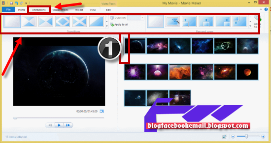  Video slideshow menyerupai sebuah pertunjukkan gambar yang berganti ganti dengan sendirinya  ( Tutorial Movie Maker )Cara Menggunakan Movie Maker di Windows 8