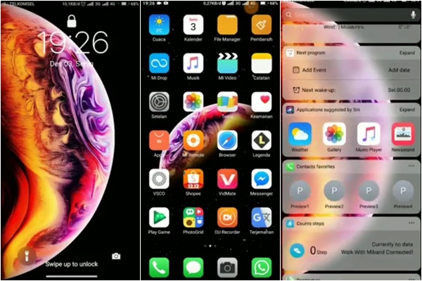 Tema iPhone untuk Xiaomi Terbaru 2019 - Tema iPhone XS Xiaomi