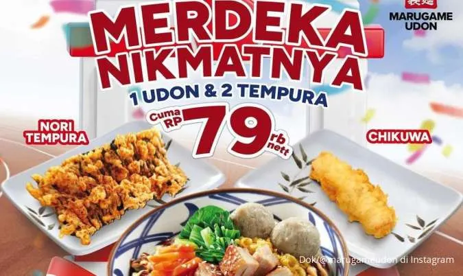 11 Daftar Promo Kemerdekaan 12-18 Agustus 2024 Pizza Hut, Marugame Udon, KFC