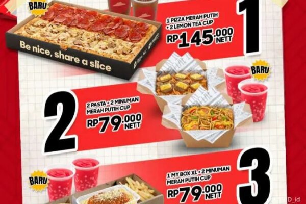 Promo PHD 12-31 Agustus 2024 Ada Pizza Merah Putih di Semarak Merdeka Rp 79.000