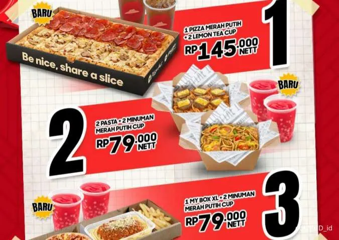 Promo PHD 12-31 Agustus 2024 Ada Pizza Merah Putih di Semarak Merdeka Rp 79.000