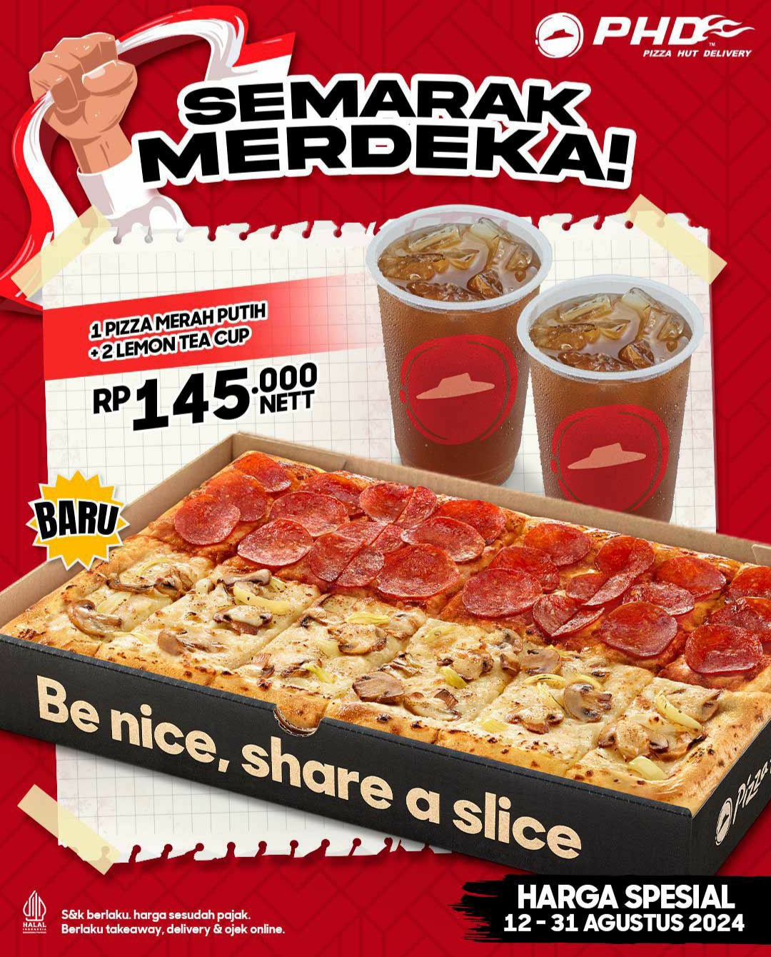 Promo PHD Pizza Merah Putih