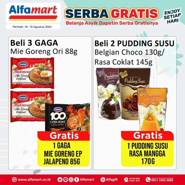 Promo Alfamart Serba Gratis Periode 16-31 Agustus 2024