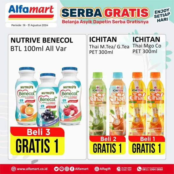 Promo Alfamart Serba Gratis Periode 16-31 Agustus 2024