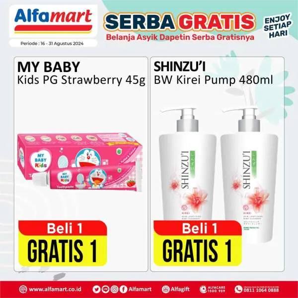 Promo Alfamart Serba Gratis Periode 16-31 Agustus 2024