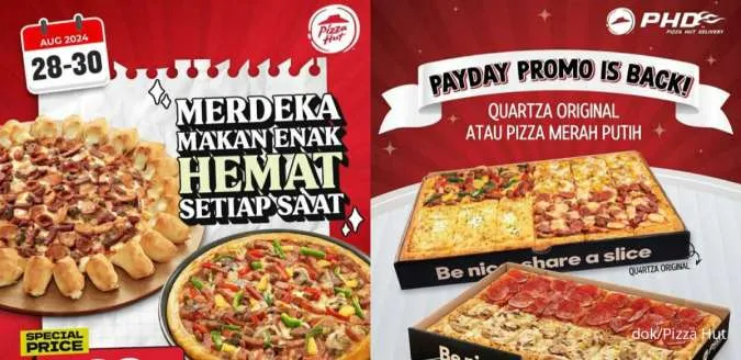 Promo Pizza Hut & PHD 28-31 Agustus 2024, Cheesy Bites-Quartza Mulai Rp 109.000