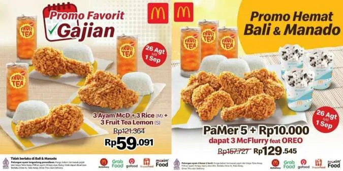 Promo McD 26 Agustus-1 September 2024, Paket Favorit-Paket Hemat di Seluruh Indonesia