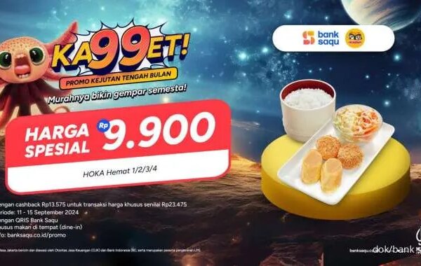 Promo Hokben Ka99et Tengah Bulan 11-15 September 2024, Harga Spesial Rp 9.900