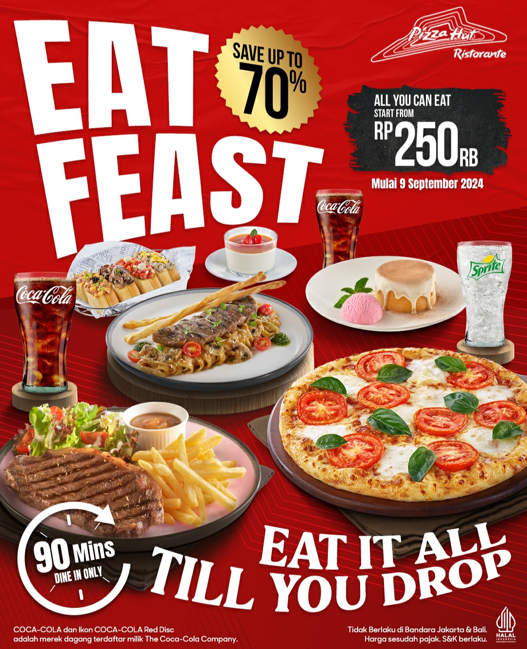 Promo 9.9 pizza hut all ypu can eat