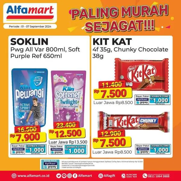 Promo Alfamart Paling Murah Sejagat Periode 1-7 September 2024