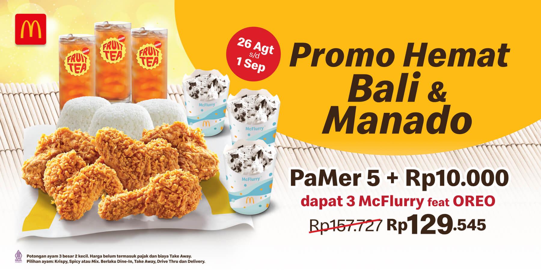 Promo McD Hemat di Bali dan Manado