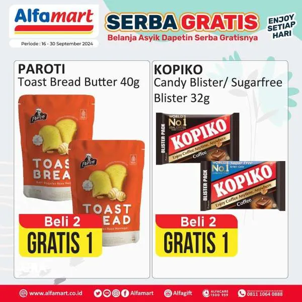 Promo Alfamart Serba Gratis Periode 16-31 September 2024