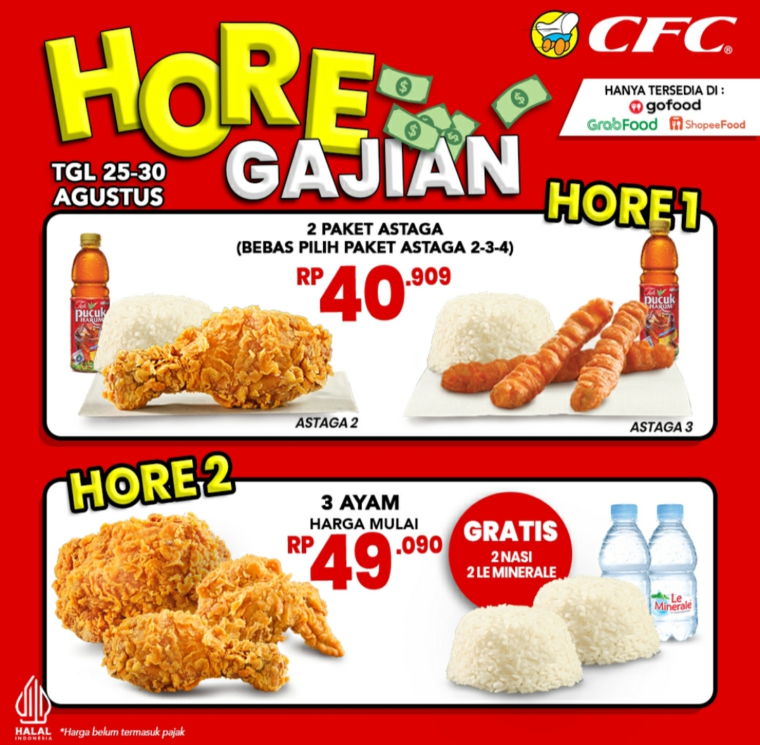 Promo CFC Hore Gajian edisi Akhir bulan agustus 2024