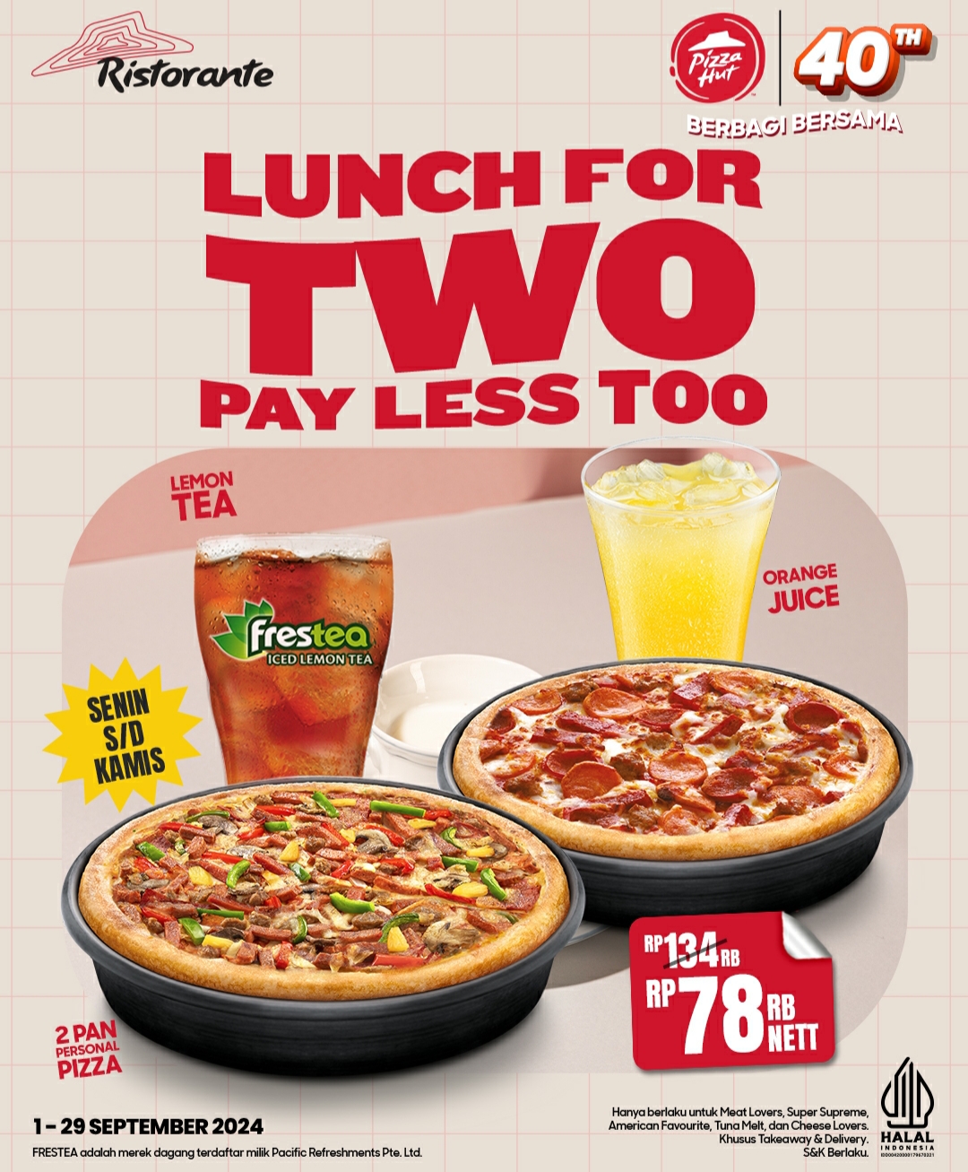 Promo Pizza Hut Rp 78.000