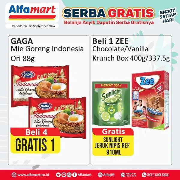 Promo Alfamart Serba Gratis Periode 16-31 September 2024