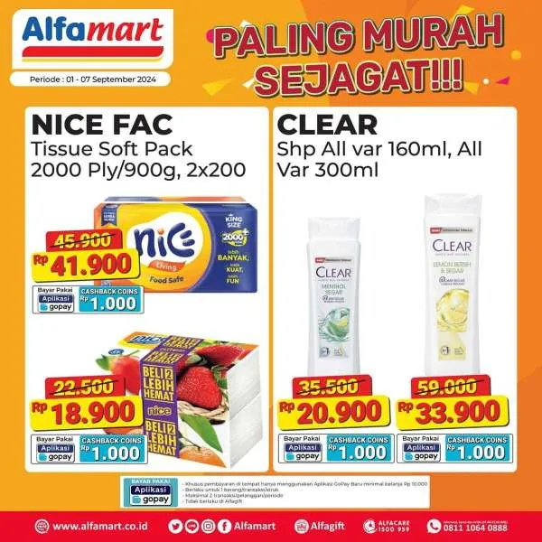 Promo Alfamart Paling Murah Sejagat Periode 1-7 September 2024