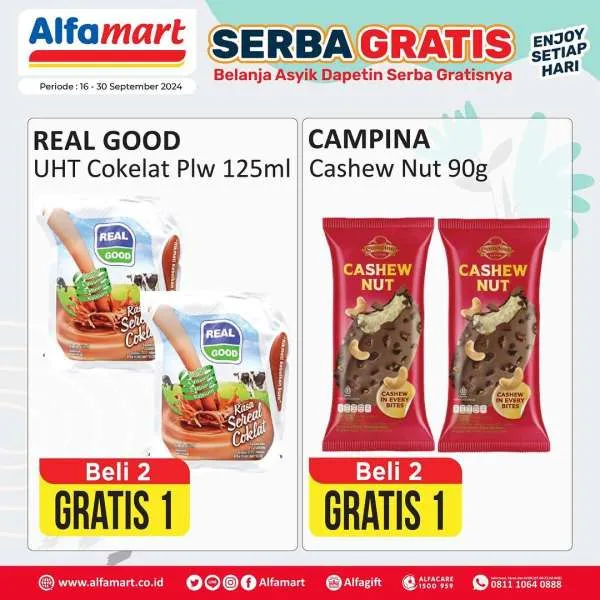 Promo Alfamart Serba Gratis Periode 16-31 September 2024