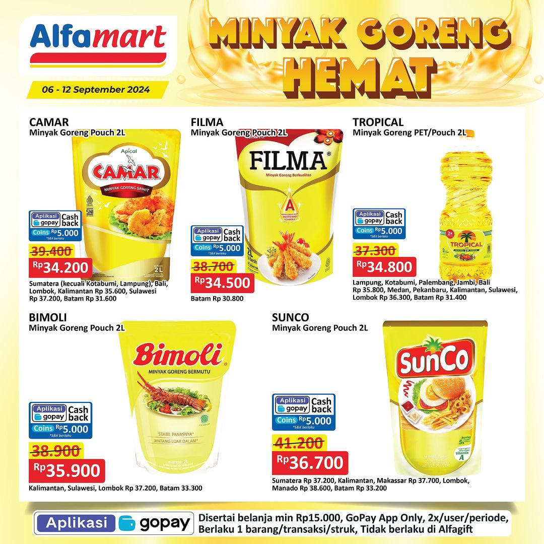 Promo Minyak Goreng Hemat di Alfamart 6-12 September 2024