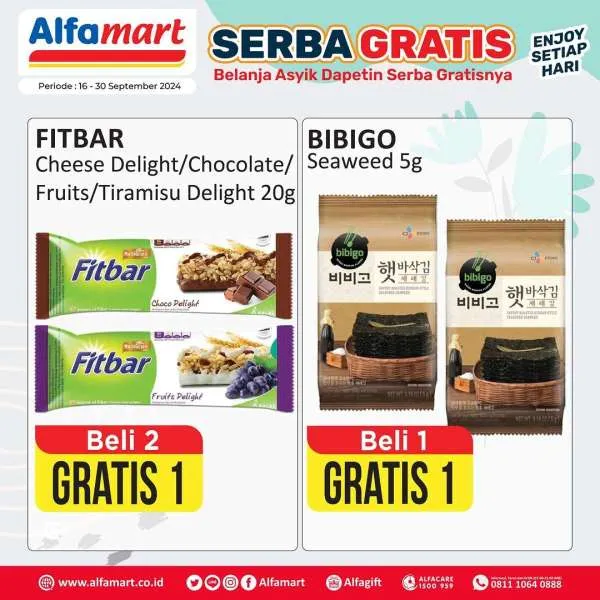 Promo Alfamart Serba Gratis Periode 16-31 September 2024