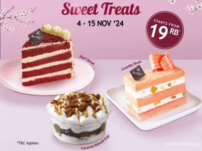 Promo 11.11 Mako Bakery November 2024, Aneka Cake Diskon Spesial Rp 19.000