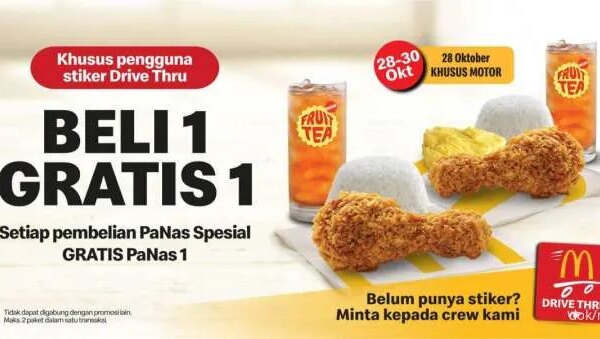 Promo McD Beli 1 Gratis 1 PaNas Spesial & PaNas 1 Edisi 28-30 Oktober 2024