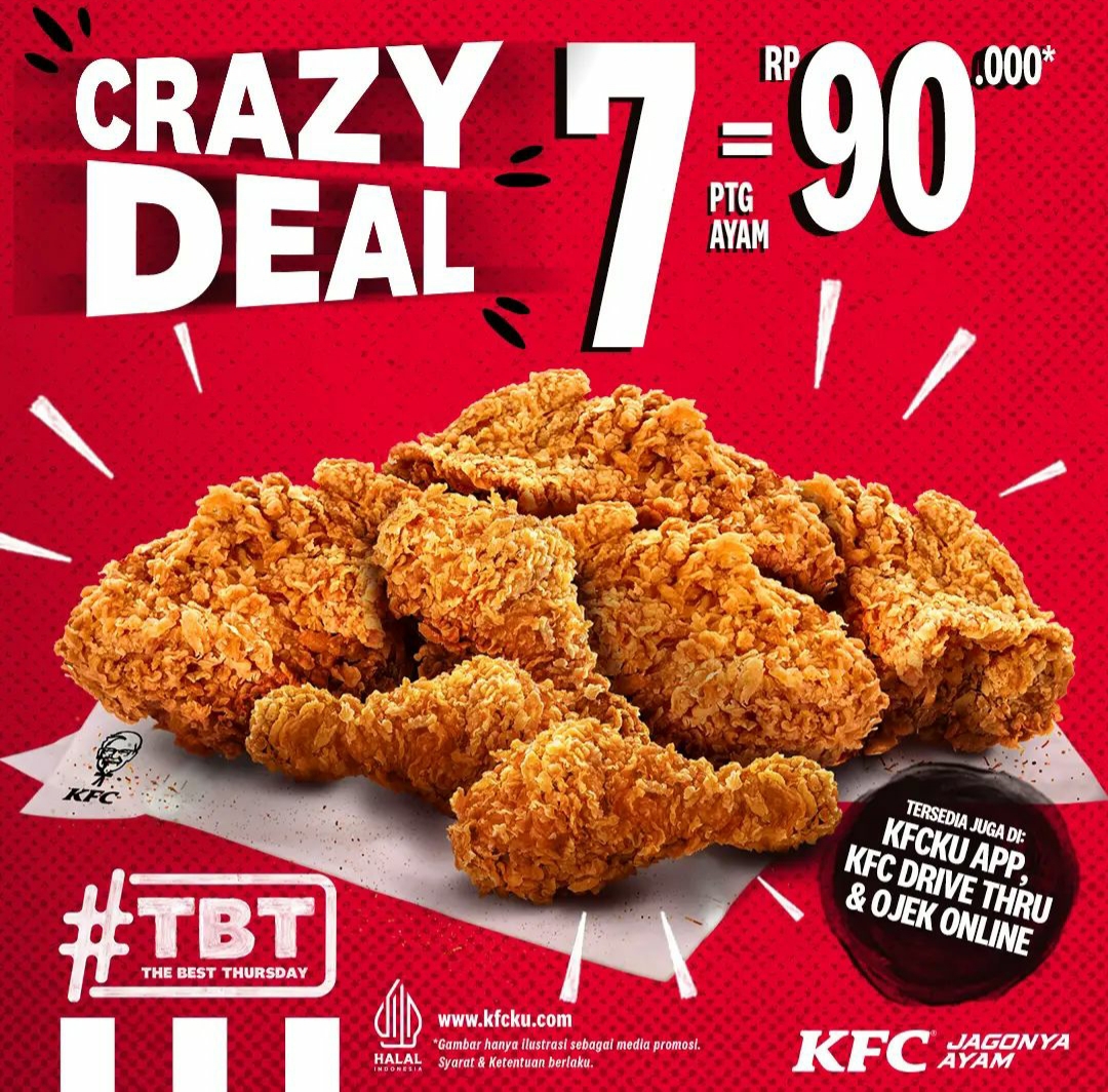 Promo KFC Crazy Deal The Best Thursday