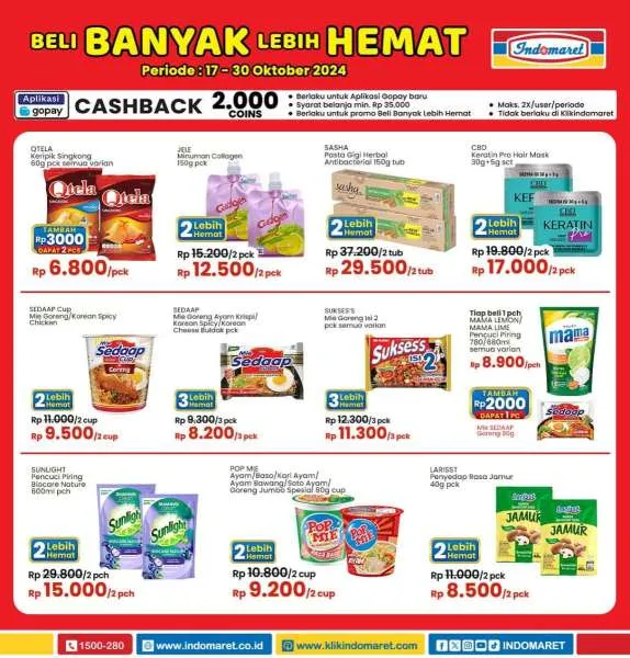 Promo Indomaret Super Hemat Periode 17-30 Oktober 2024