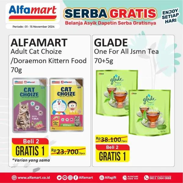 Promo Alfamart Serba Gratis Periode 1-15 November 2024