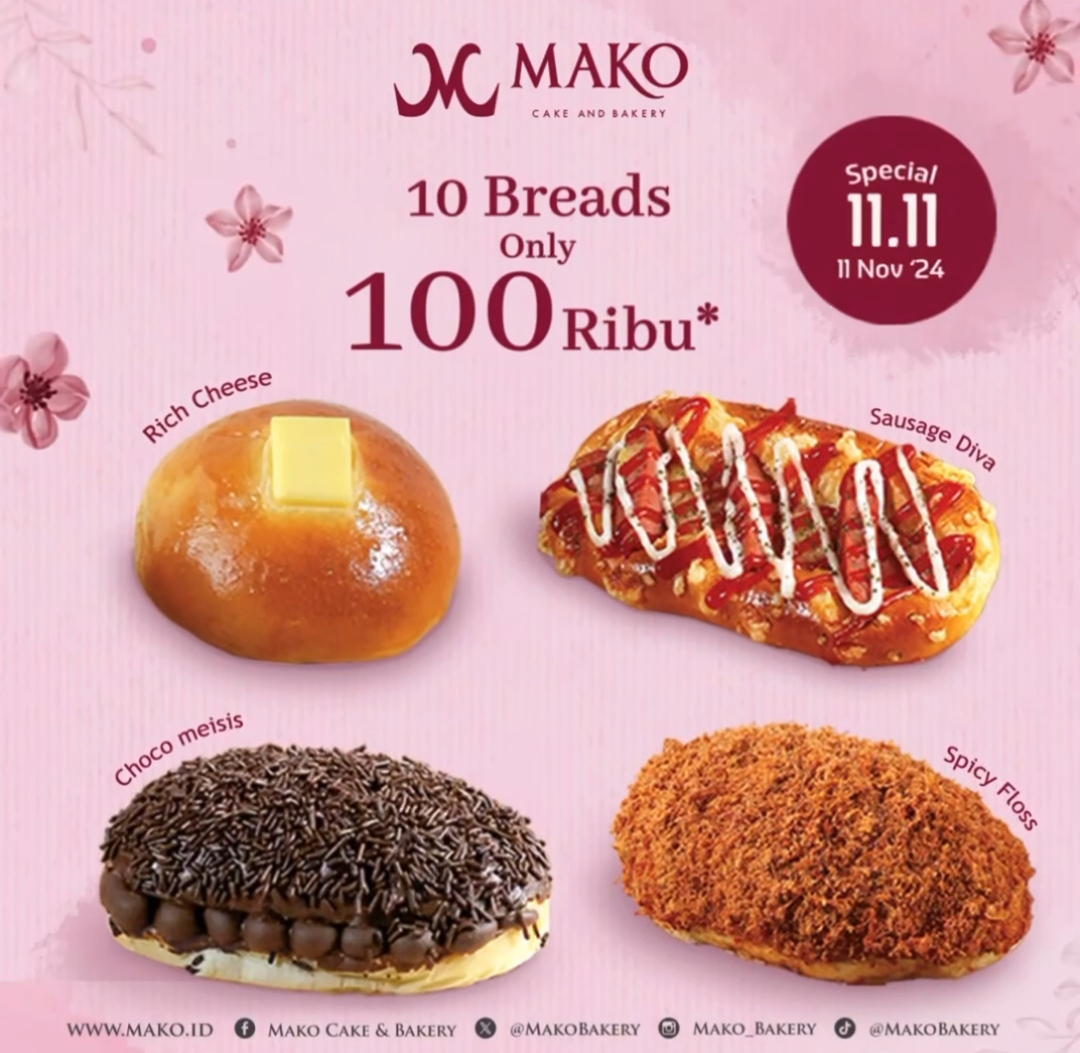 Promo 11.11 Mako Bakery November 2024