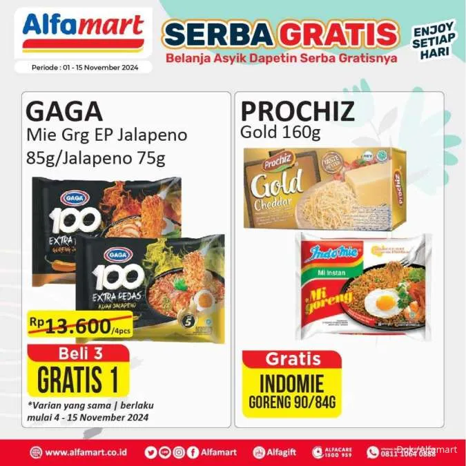 Promo Alfamart Serba Gratis Periode 1-15 November 2024