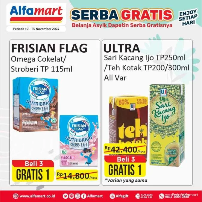 Promo Alfamart Serba Gratis Periode 1-15 November 2024