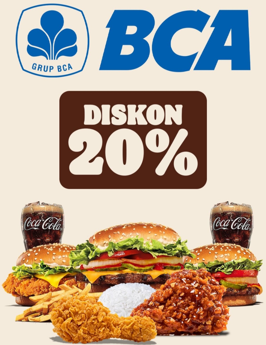 Promo burger king x bca