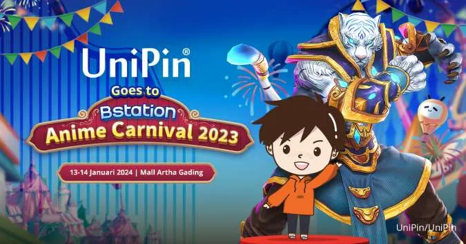 UniPin Turut Meriahkan Bstation Anime Carnaval, Banyak Tawarkan Promo Menarik